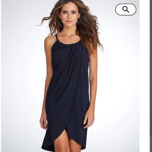 MAGICSUIT Draped Cover-Up Black Womens Size Small